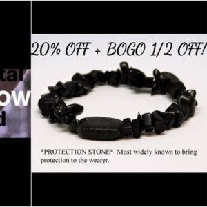 Black Onyx Obsidian Mix Healing Stone Bracelet